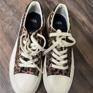 Zara Women's Animal Print Sneakers